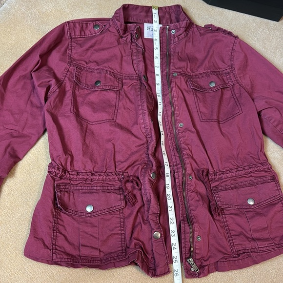 Mudd maroon military jacket - Picture 8 of 12